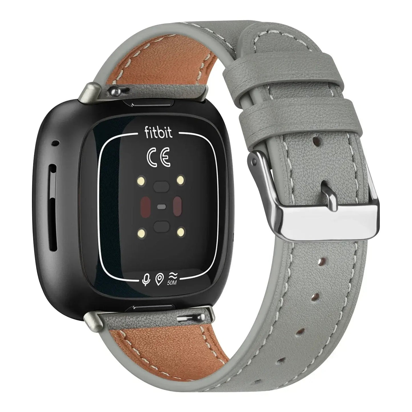 Fitbit Versa & Sense Leather Band - Premium Classic Design BandsCo Straps
