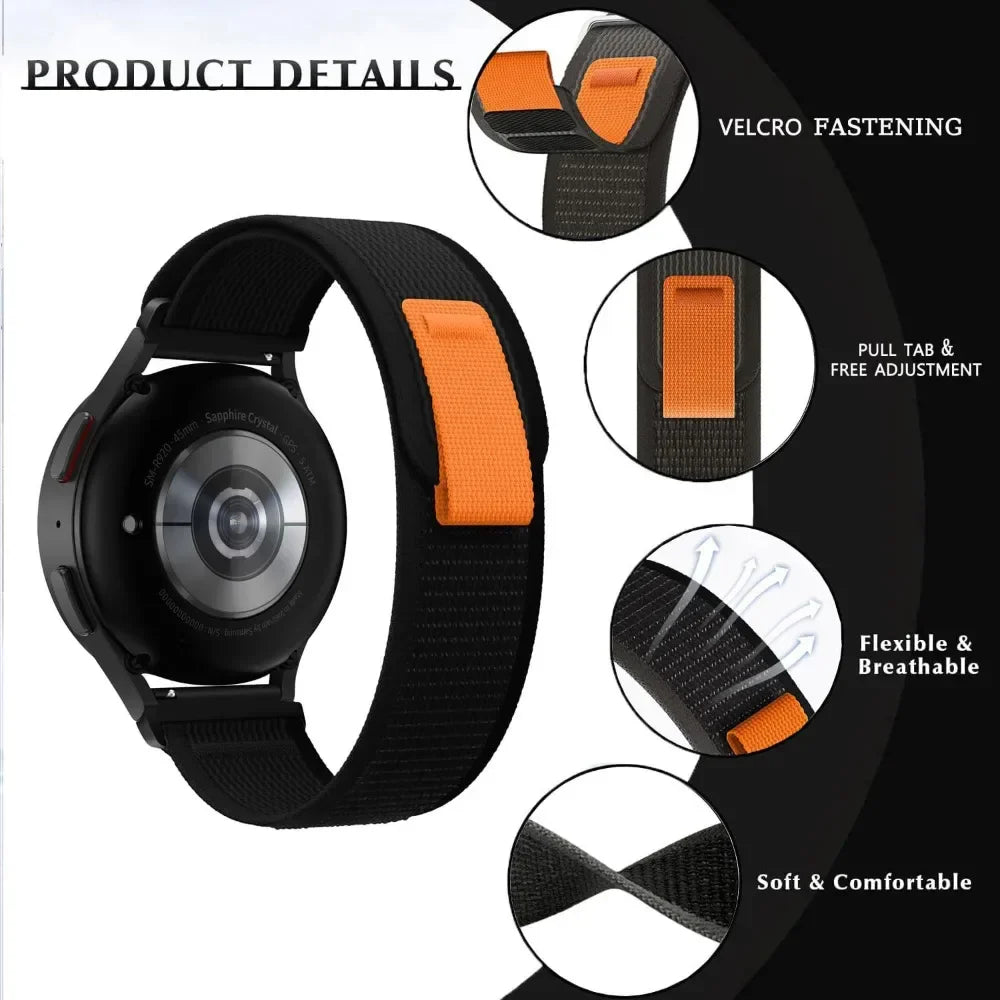 COROS Nylon Band Strap For Smartwatch - Breathable Sport Loop BandsCo Straps