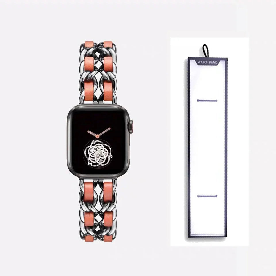 Apple Watch Stainless Steel Strap - Luxury Chain Design BandsCo Straps