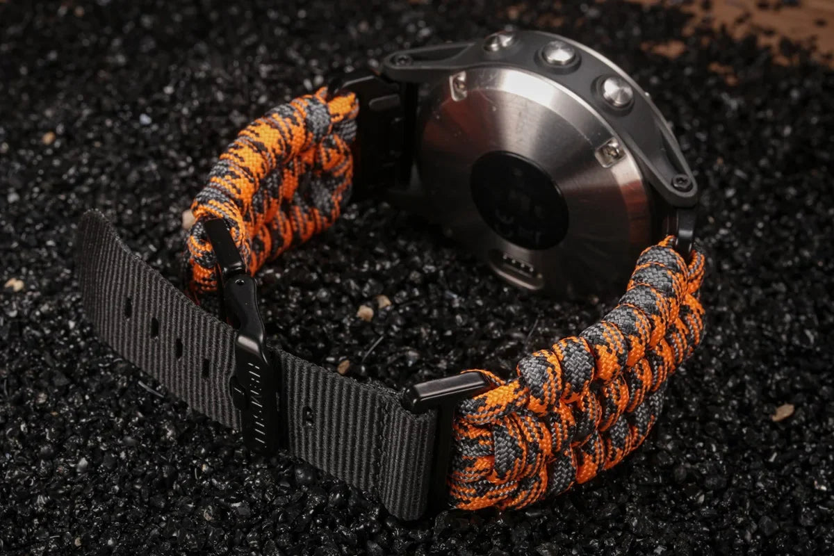 Garmin Paracord Watch Band Strap - Durable Sports Design BandsCo Straps