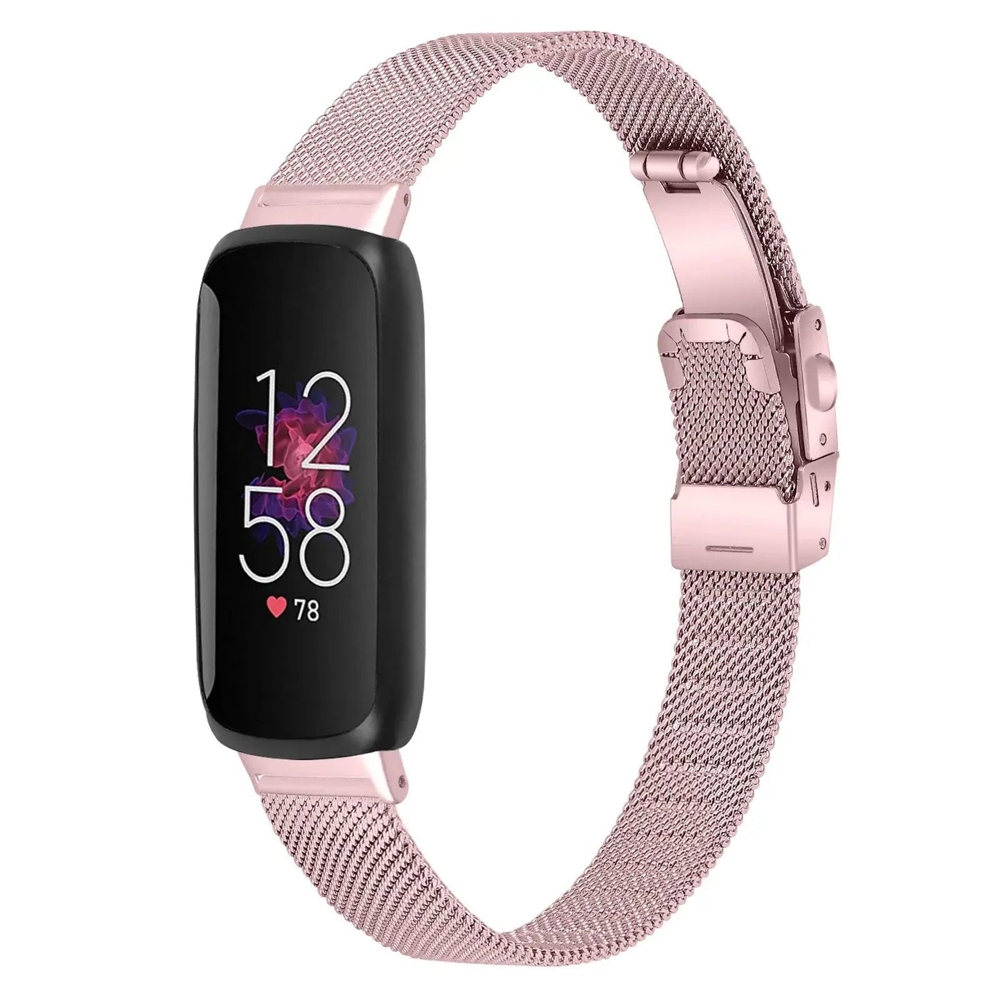Fitbit Inspire 3 Thin Stainless Steel Band – Sleek Minimalist Metal Strap BandsCo Straps