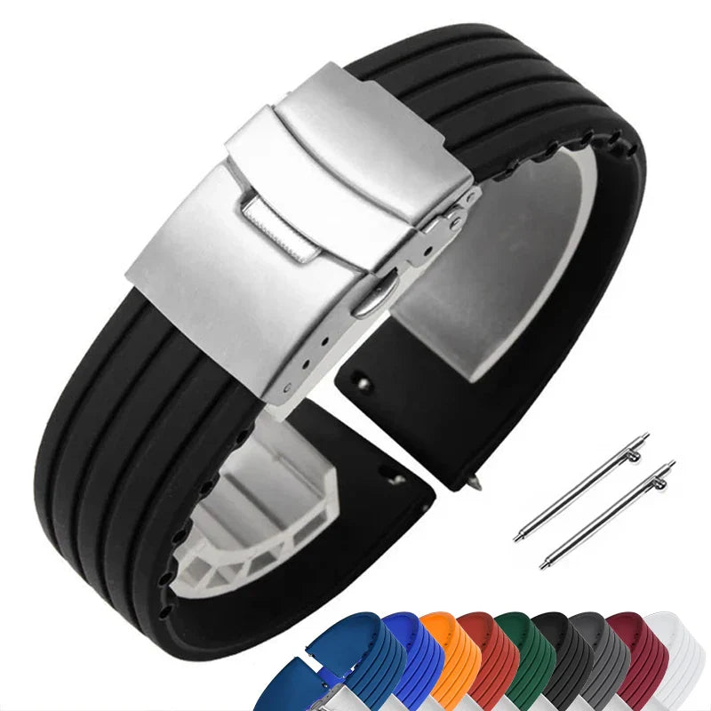 Amazfit Silicone Watch Strap with Deployment Buckle - Replacement Band BandsCo Straps