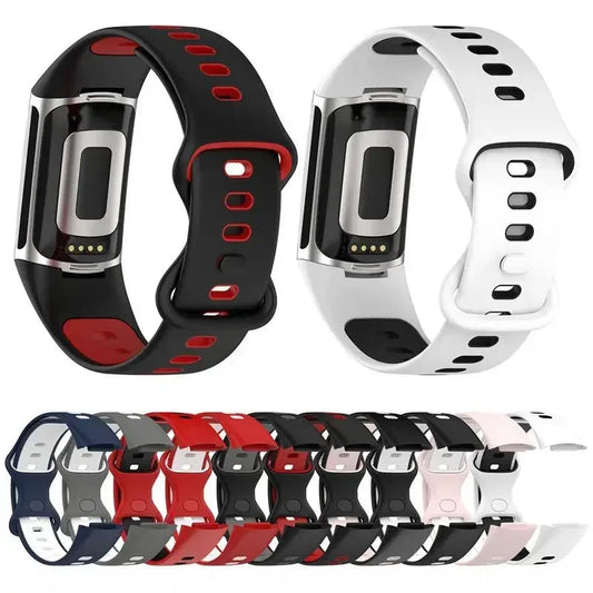 Fitbit Charge 5 6 Soft Silicone Strap - Sports Band BandsCo Straps