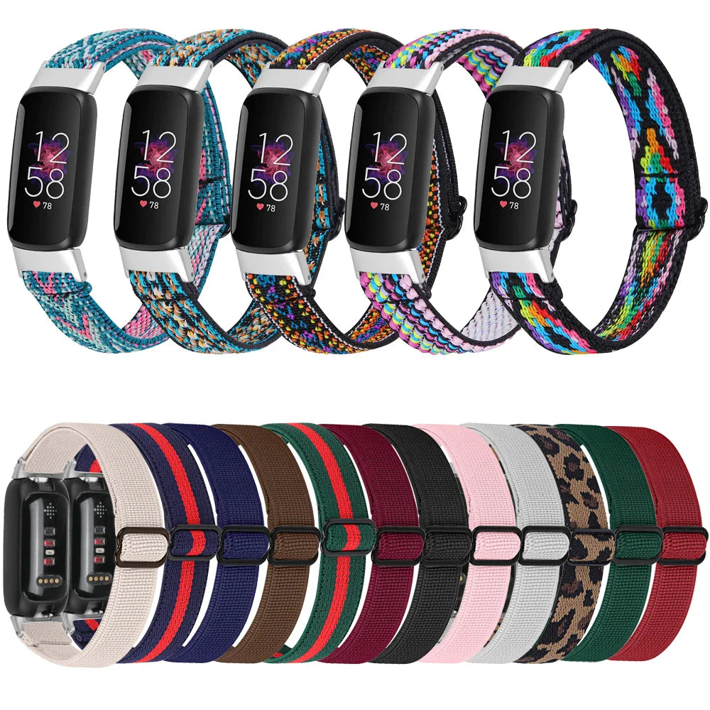 Fitbit Luxe Nylon Elastic Band - Soft Breathable Strap BandsCo Straps