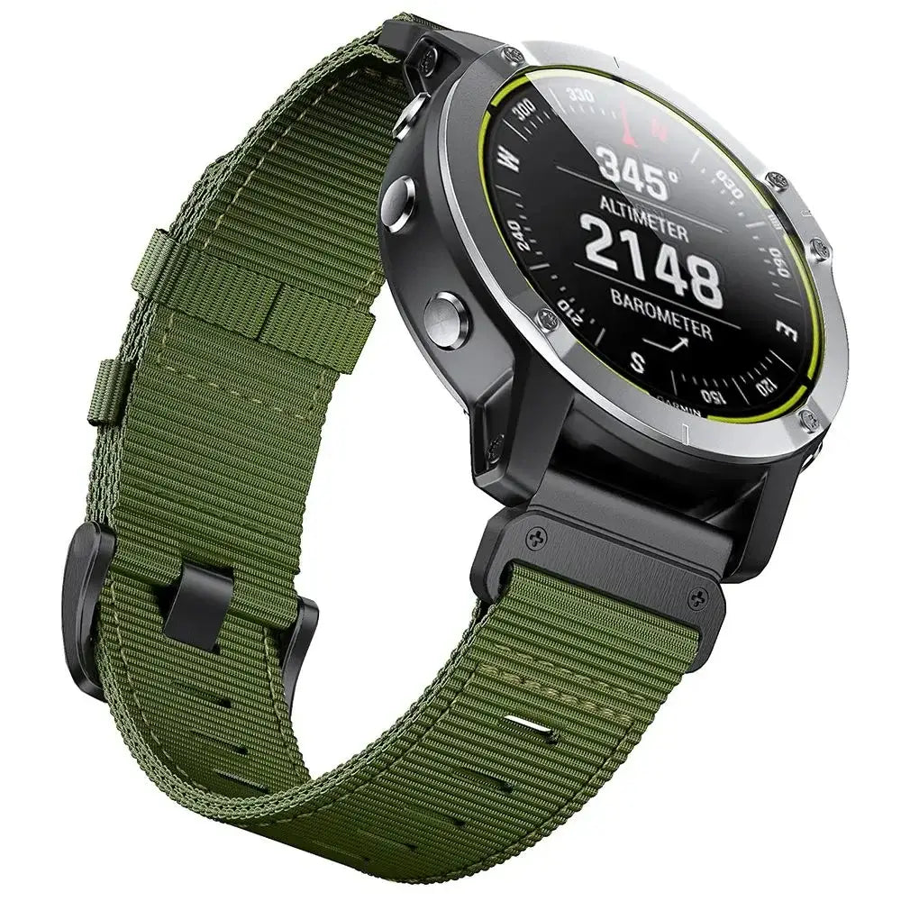 Garmin Tactical Nylon Strap - Durable QuickFit Band BandsCo Straps