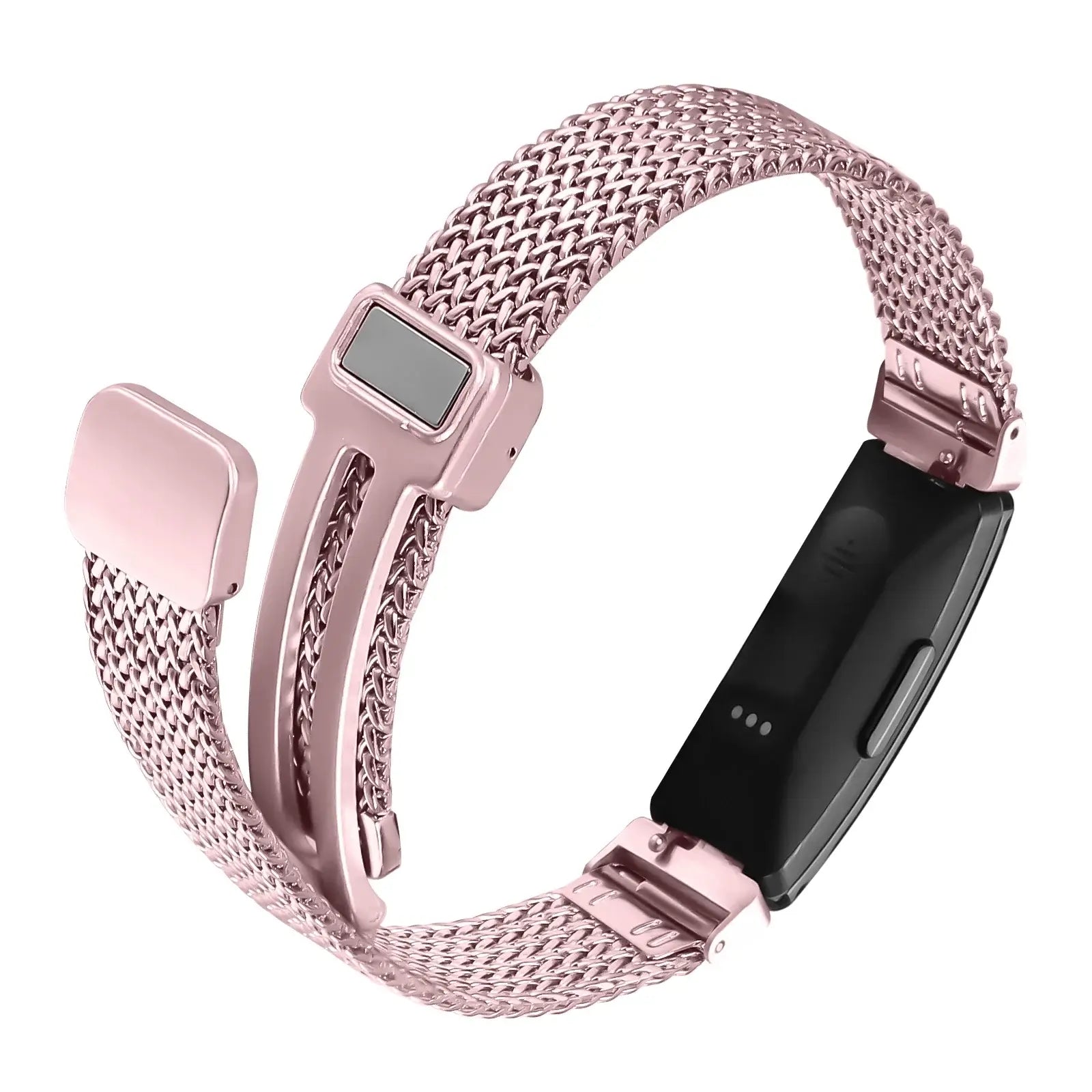 Fitbit Inspire 2, 1, HR Stainless Steel Band - Mesh Design BandsCo Straps