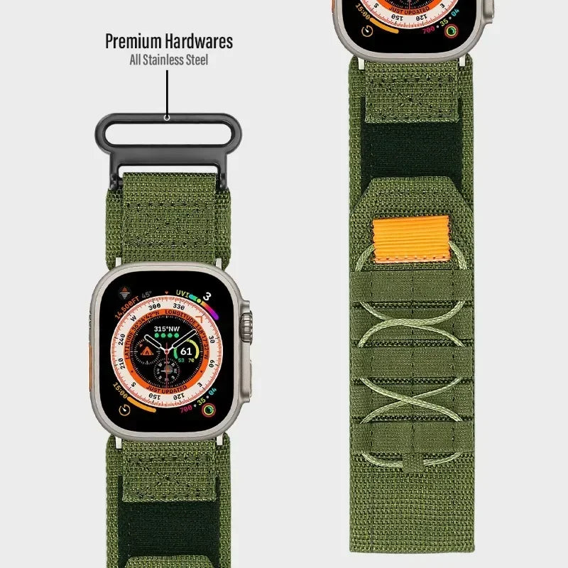 Apple Watch Nylon Strap - Tactical Loop Band for Series 8 7 6 BandsCo Straps