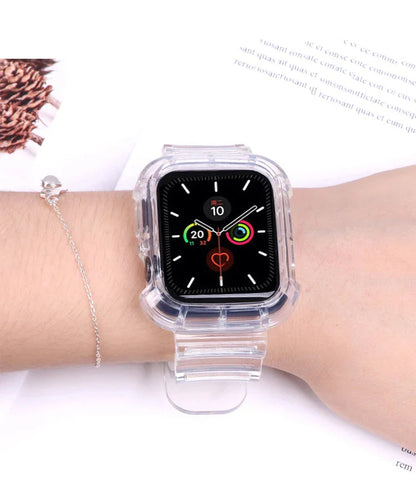 Apple Watch Soft Silicone Strap - Transparent Comfortable Fit BandsCo Straps