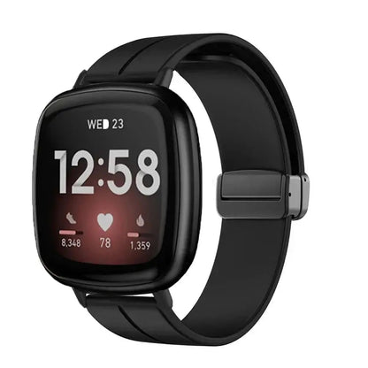 Fitbit Versa & Sense Silicone Strap With Magnetic Clasp BandsCo Straps