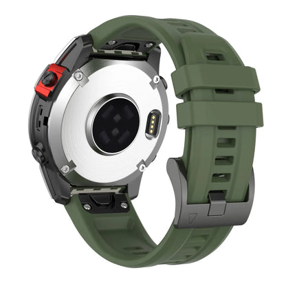 Garmin QuickFit 20/22/26mm Silicone Band with Double Keepers BandsCo Straps