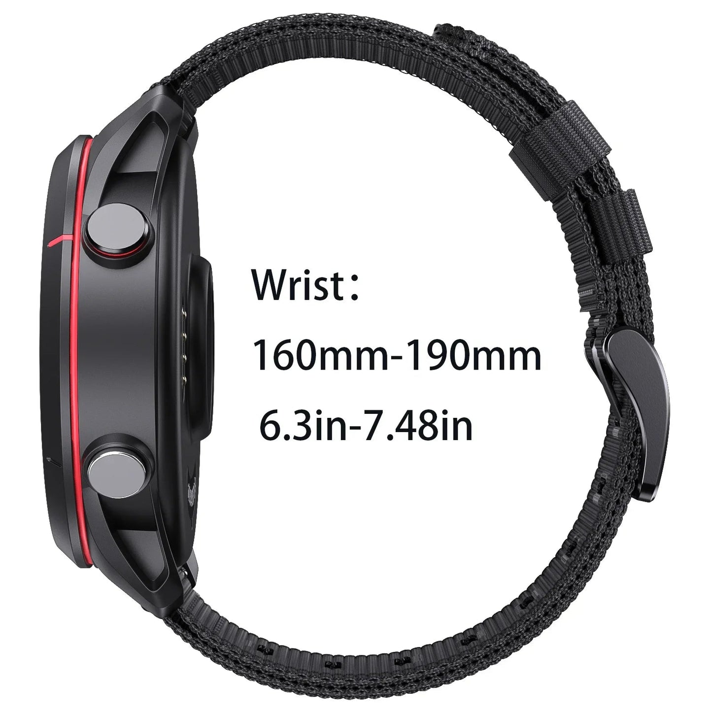 COROS Nylon Braided Watch Band - Unisex Magnetic Strap, Durable BandsCo Straps
