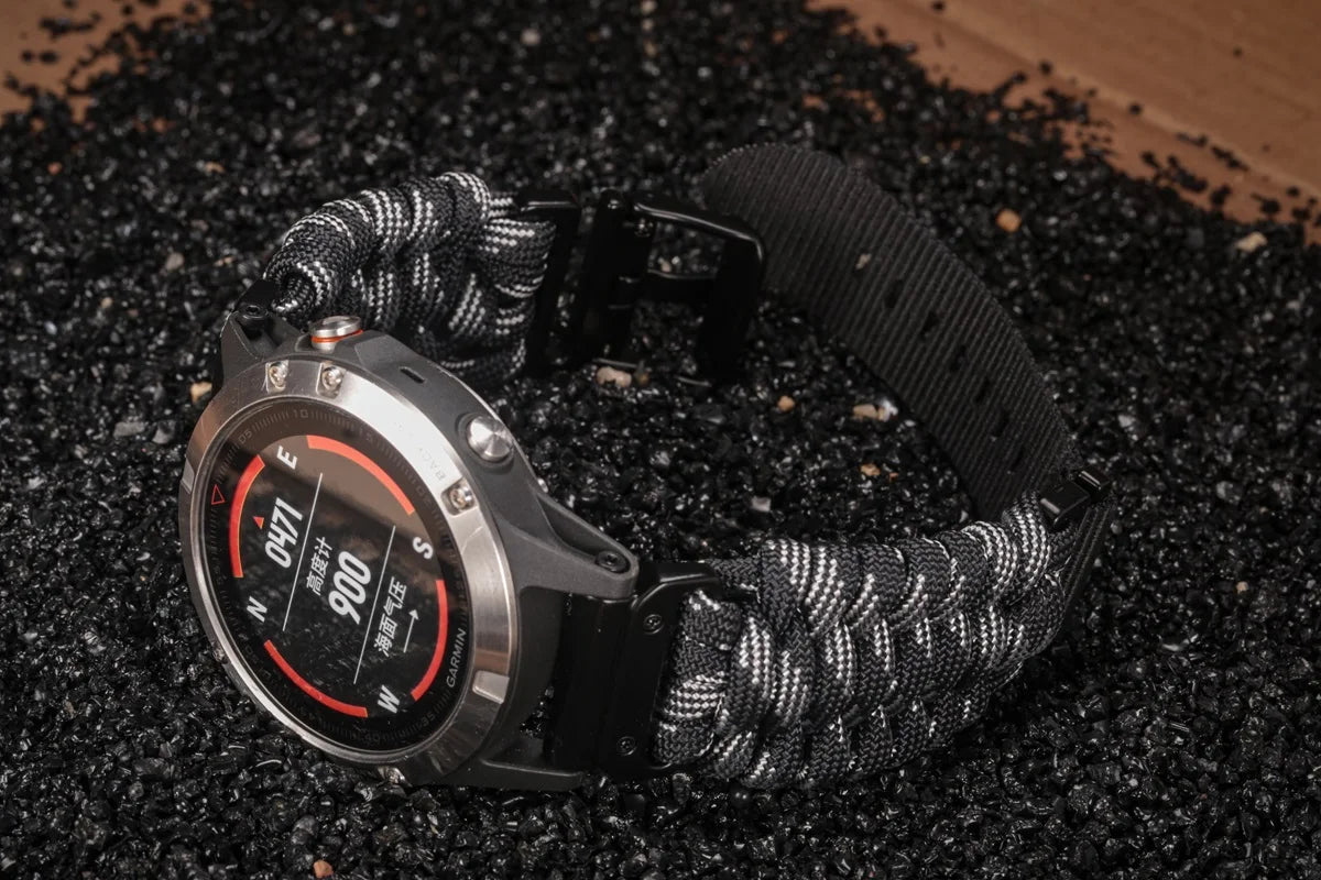 Garmin Paracord Watch Band Strap - Durable Sports Design BandsCo Straps
