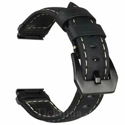 Garmin Leather Band - Soft, Comfortable, QuickFit Design BandsCo Straps