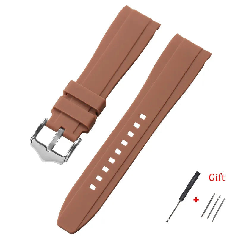 Polar Silicone Watch Band For Polar Smartwatch, Curved End, Unisex, Waterproof BandsCo Straps