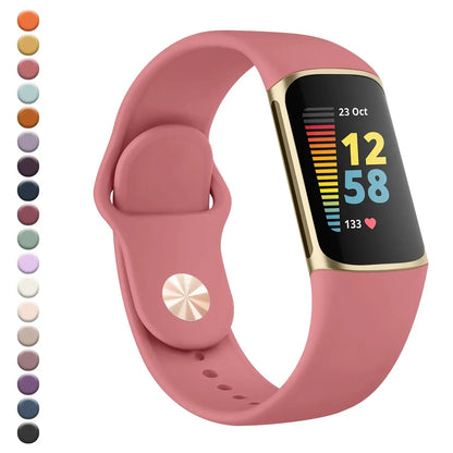 Fitbit Charge 5 6 Silicone Band - Soft Comfortable Design BandsCo Straps