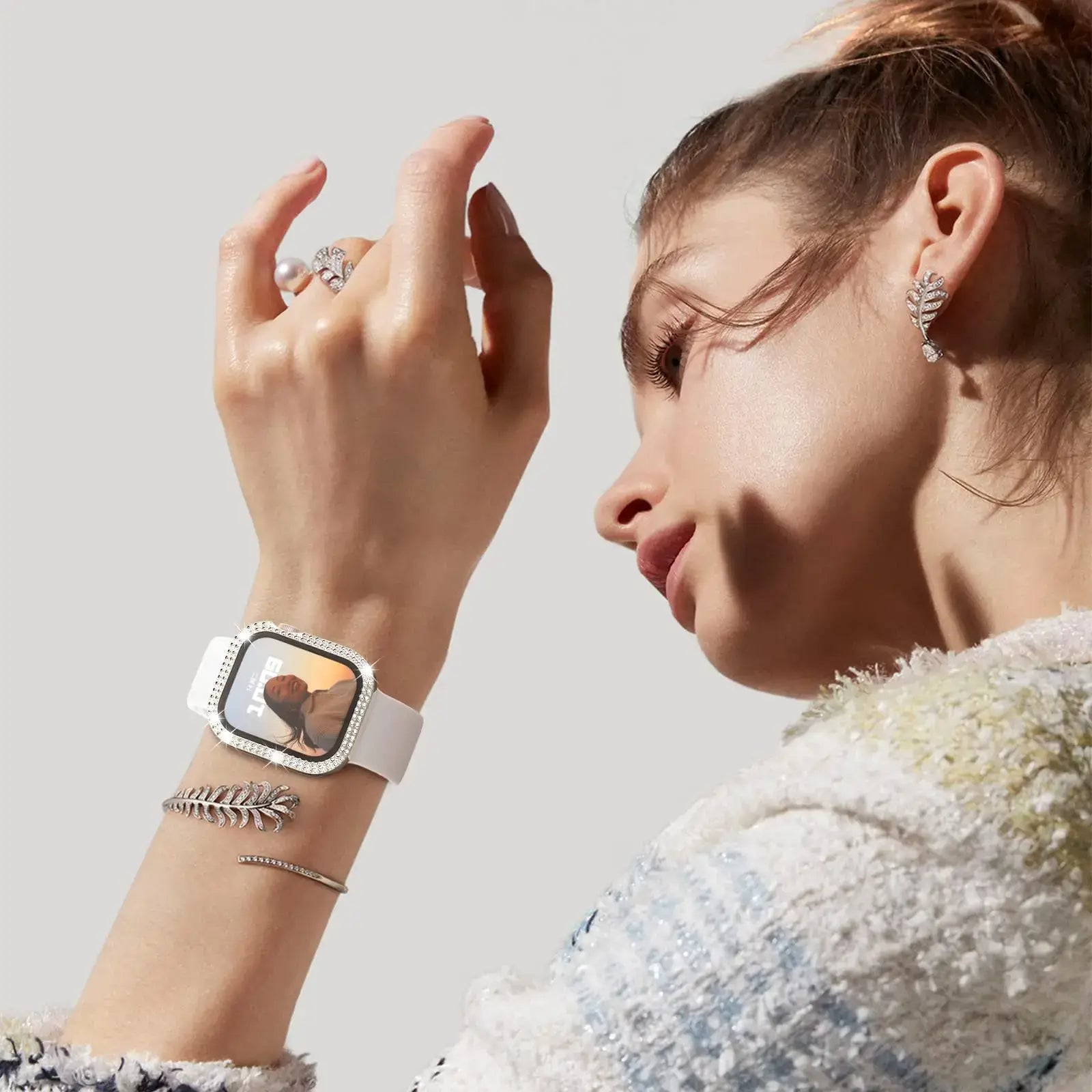 Apple Watch Case - Durable Gem-Studded Elegant Protection BandsCo Straps