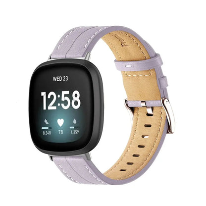 Fitbit Versa & Sense Leather Band - Premium Comfort BandsCo Straps