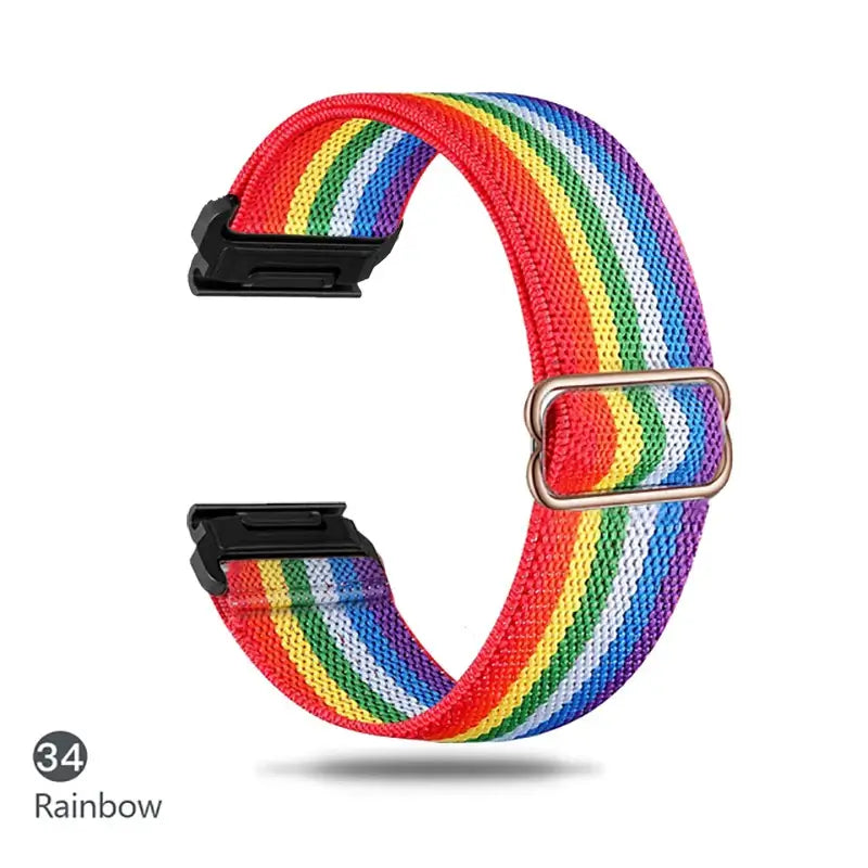 Garmin Elastic Nylon Band - Stylish, Comfortable - QuickFit BandsCo Straps