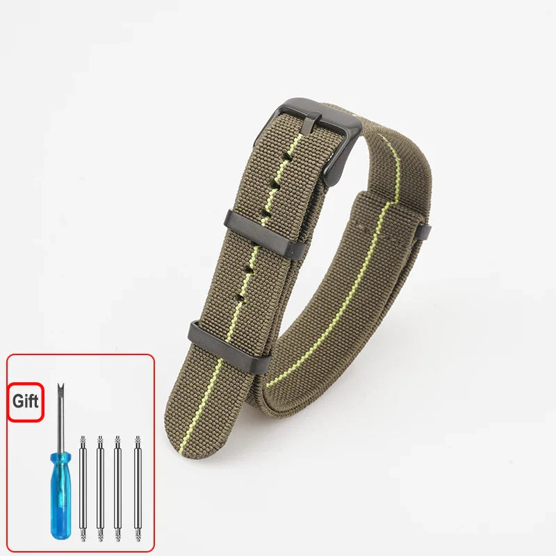 COROS Elastic Nylon Watch Band - Washable Waterproof Strap For Outdoors BandsCo Straps