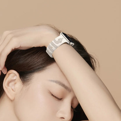 Engraved Snake Silicone Sport Band for Apple Watch - Soft Serpent Design Strap Wristwatchstraps.co