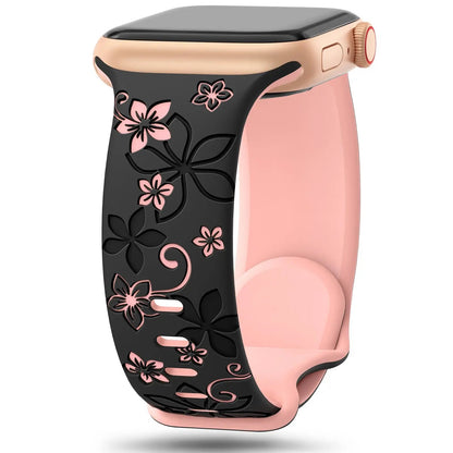 Apple Watch Silicone Strap - Floral Designs BandsCo Straps