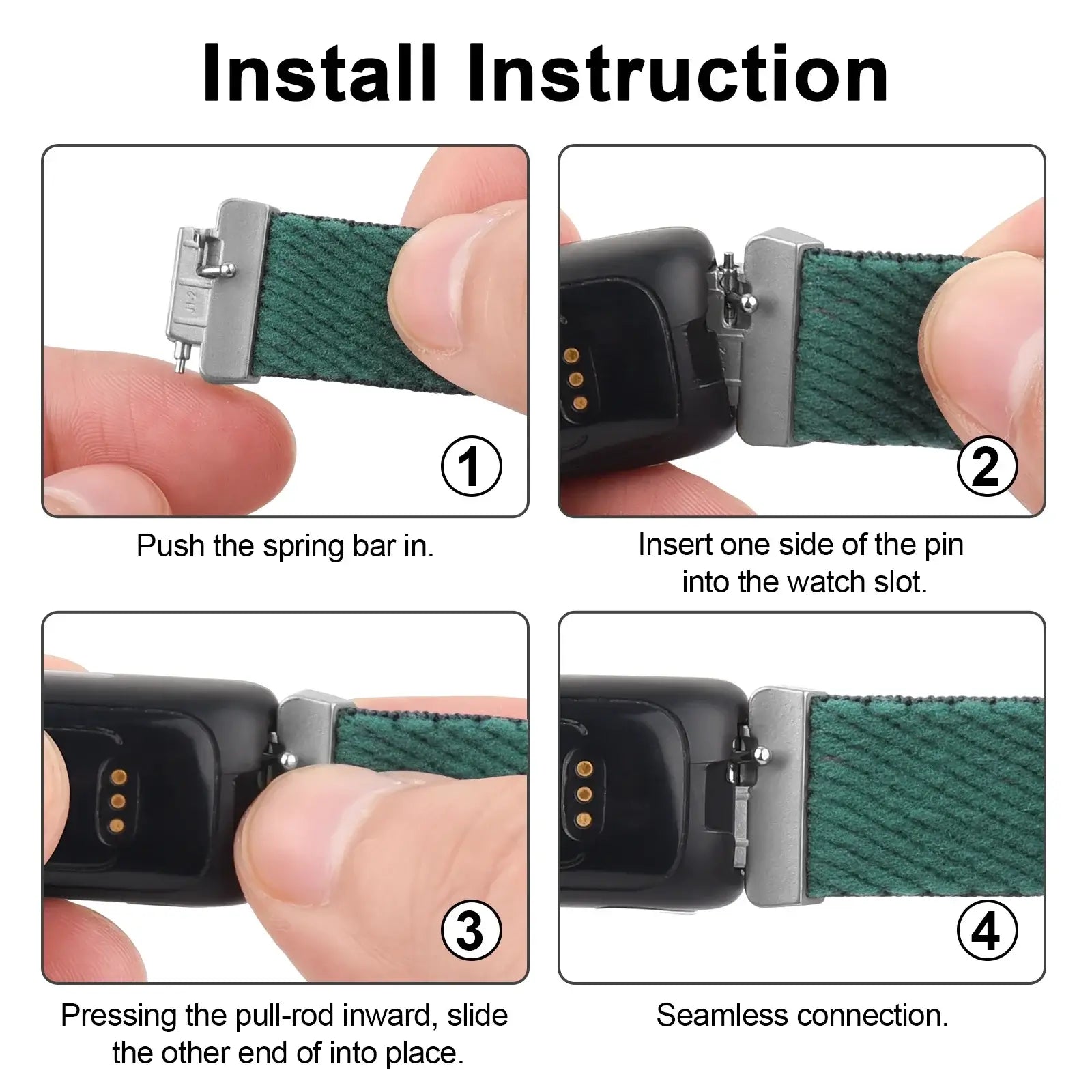 Fitbit Inspire 3, 2, 1, HR Nylon Band - Breathable Strap BandsCo Straps