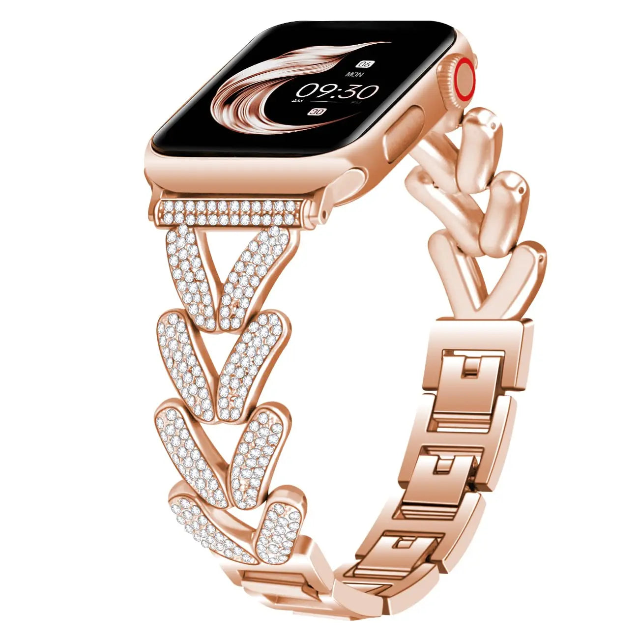 Apple Watch Stainless Steel Band - Sparkly Crystal Design BandsCo Straps