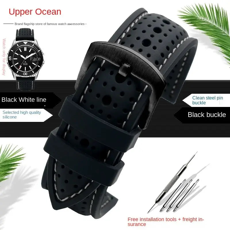 Suunto Silicone Band - Breathable Patterned Design BandsCo Straps