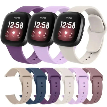Fitbit Versa & Sense Silicone Band - Soft Colorful Straps BandsCo Straps