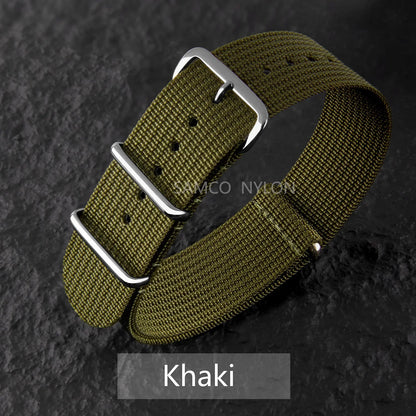 COROS Nylon Ribbed Watch Band For Smartwatch - Military Washable Strap BandsCo Straps