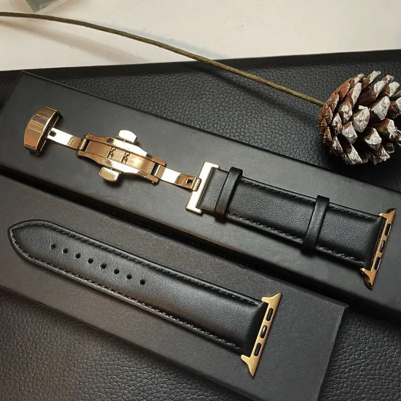 Apple Watch Genuine Leather Band - Classic Durable Strap BandsCo Straps