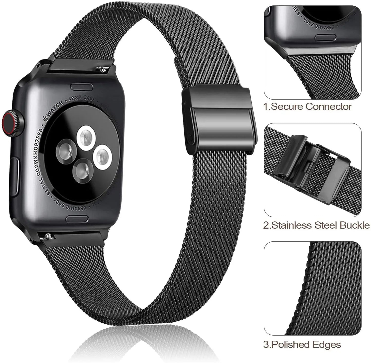 Apple Watch Milanese Band - Premium Metal Loop Strap BandsCo Straps