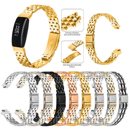 Fitbit Inspire 2, 1, HR Stainless Steel Strap - Premium Band BandsCo Straps
