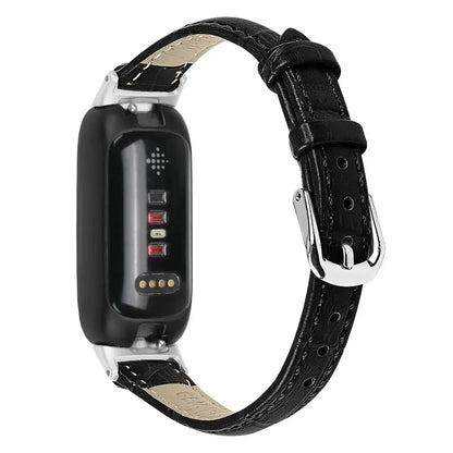 Fitbit Inspire 3 Slim Leather Band – Elegant Minimalist Strap BandsCo Straps