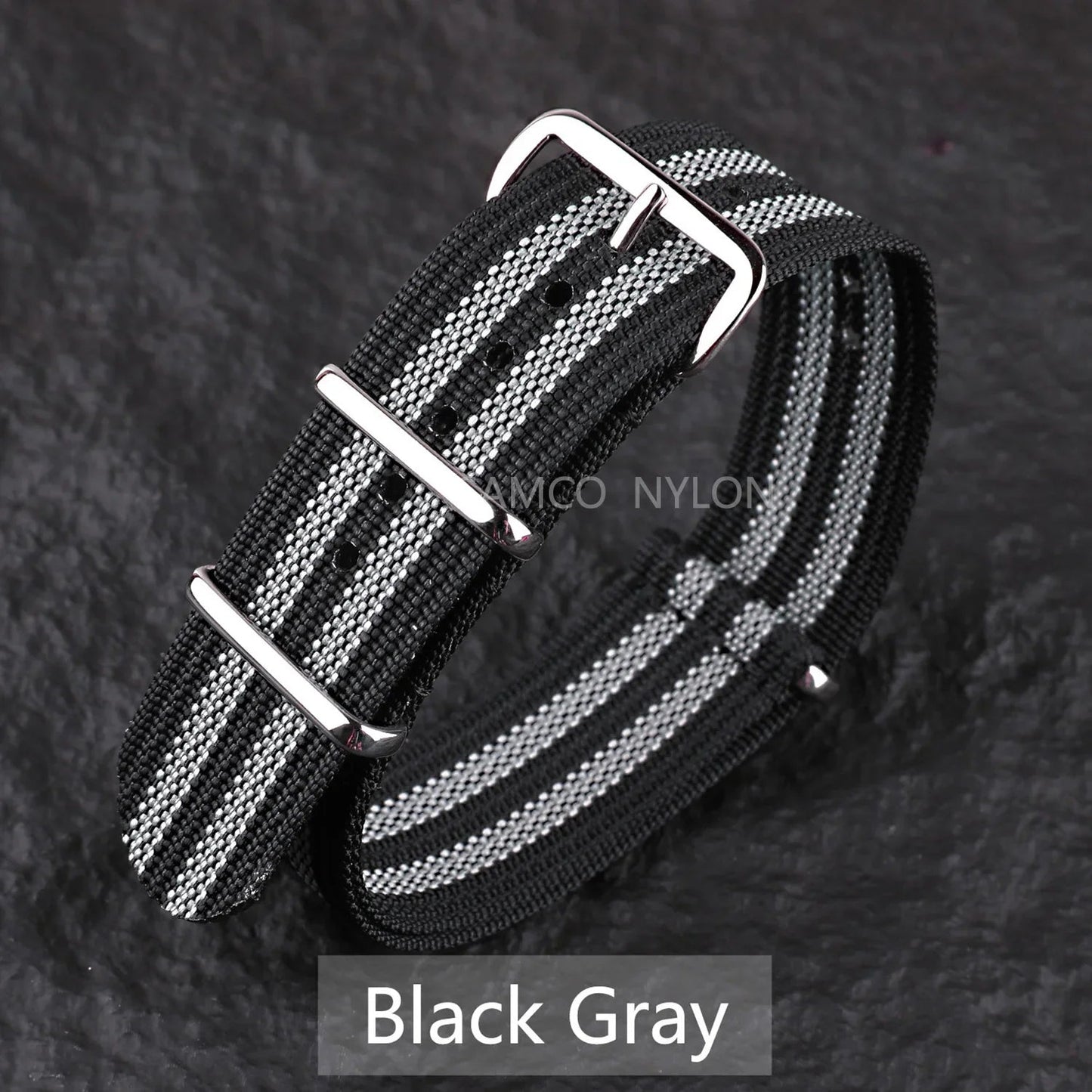 COROS Nylon Ribbed Watch Band For Smartwatch - Military Washable Strap BandsCo Straps