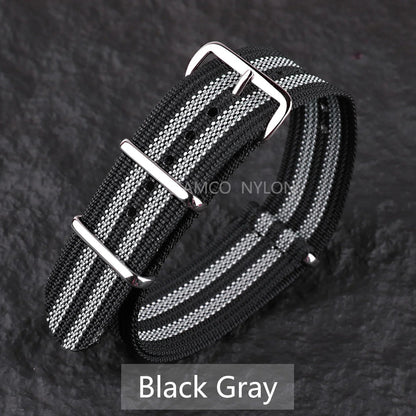 COROS Nylon Ribbed Watch Band For Smartwatch - Military Washable Strap BandsCo Straps