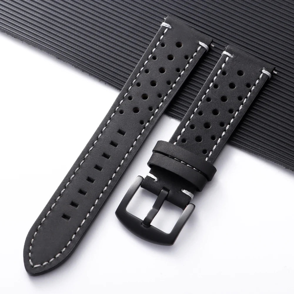 COROS PACE & APEX Perforated Leather Band, Stitching Options BandsCo Straps