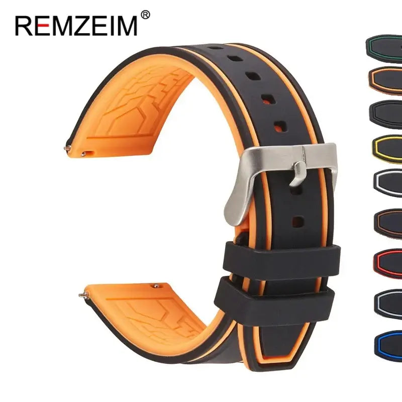 Suunto Silicone Strap - Soft, Flexible, Waterproof Design BandsCo Straps
