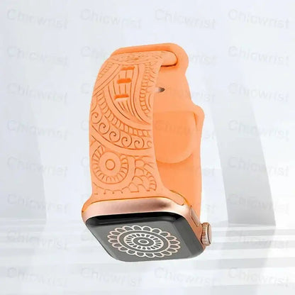 Apple Watch Silicone Strap - Stylish, Engraved Design BandsCo Straps