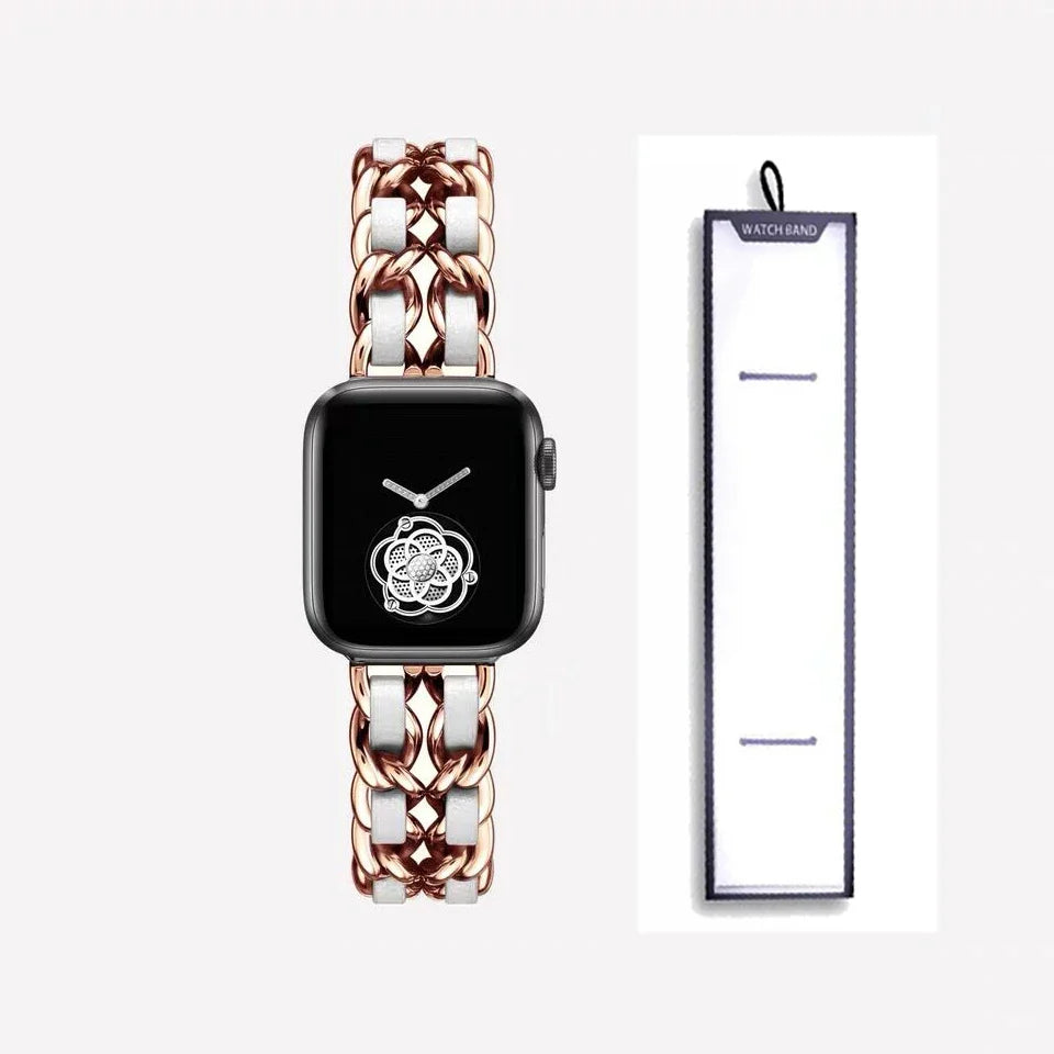 Apple Watch Stainless Steel Strap - Luxury Chain Design BandsCo Straps
