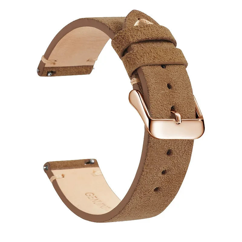 Polar Leather Watch Band Quick Release Genuine Cowhide Unisex BandsCo Straps