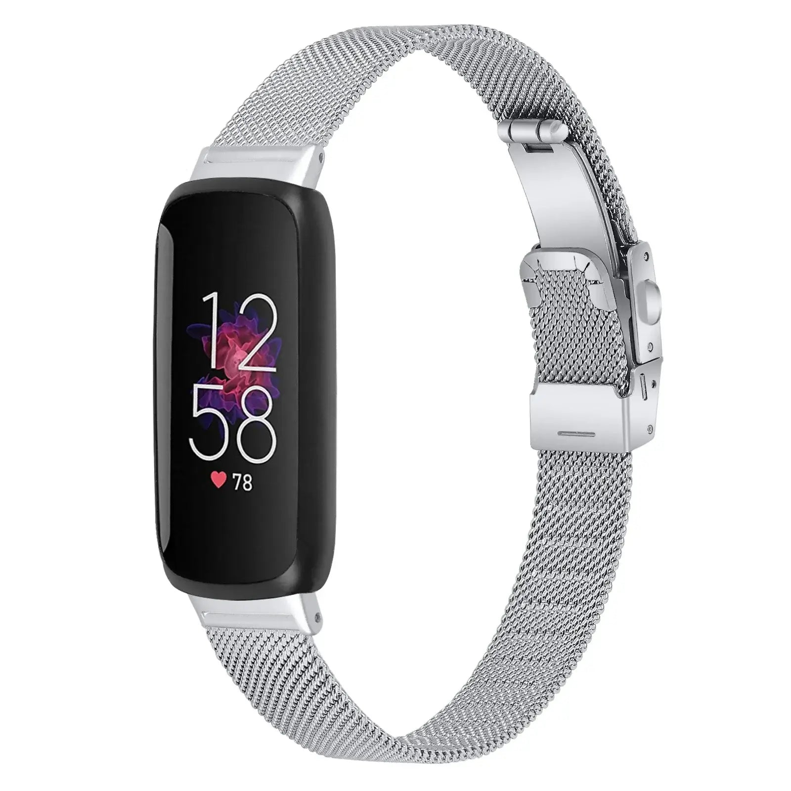 Fitbit Inspire 3 Thin Stainless Steel Band – Sleek Minimalist Metal Strap BandsCo Straps