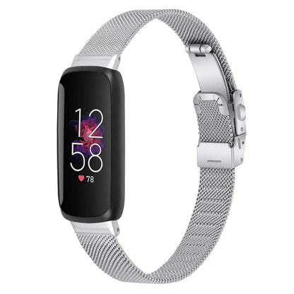 Fitbit Inspire 3 Thin Stainless Steel Band – Sleek Minimalist Metal Strap BandsCo Straps