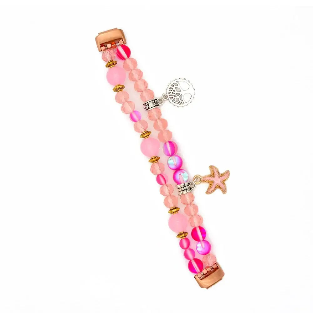 Fitbit Inspire 3 Beaded Elastic Band – Stylish Stretch Bracelet Strap BandsCo Straps