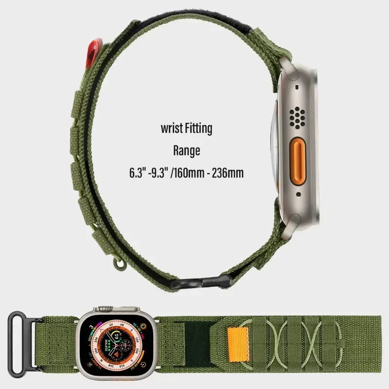 Apple Watch Nylon Strap - Tactical Loop Band for Series 8 7 6 BandsCo Straps
