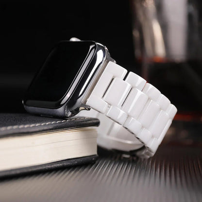 Apple Watch Ceramic Strap - Premium Stainless Steel Clasp BandsCo Straps