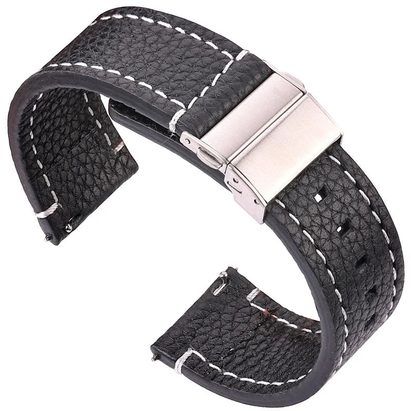 OnePlus Leather Watch Band, Pin Buckle Strap for Men Women, 20cm Wristband BandsCo Straps
