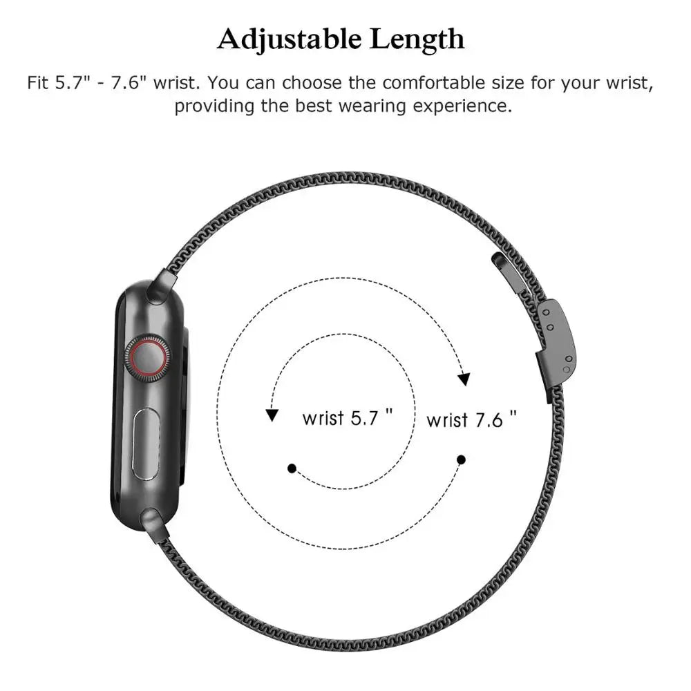 Apple Watch Milanese Band - Premium Metal Loop Strap BandsCo Straps