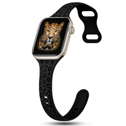 Leopard Slim Silicone Strap for Apple Watch - Wristwatchstraps.co