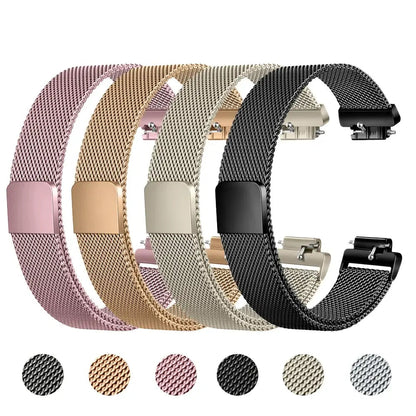 Fitbit Inspire 2, 1, HR Stainless Steel Magnetic Band - Mesh BandsCo Straps